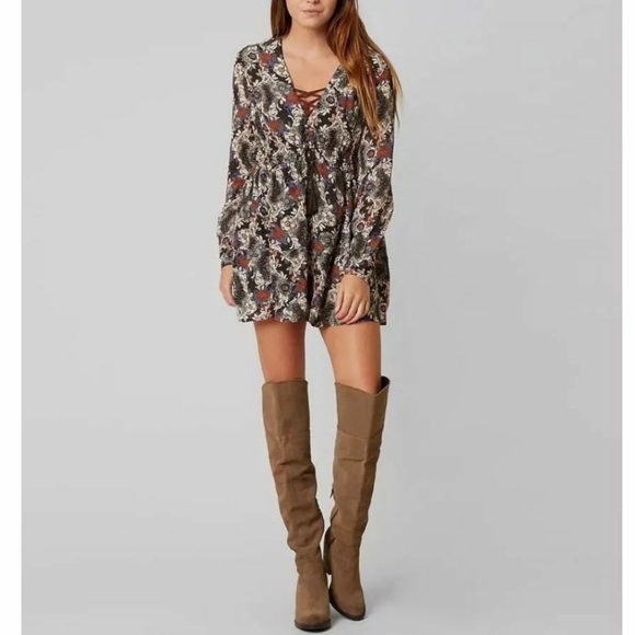 Free People Stealing Fire Mini Dress - Picture 8 of 10